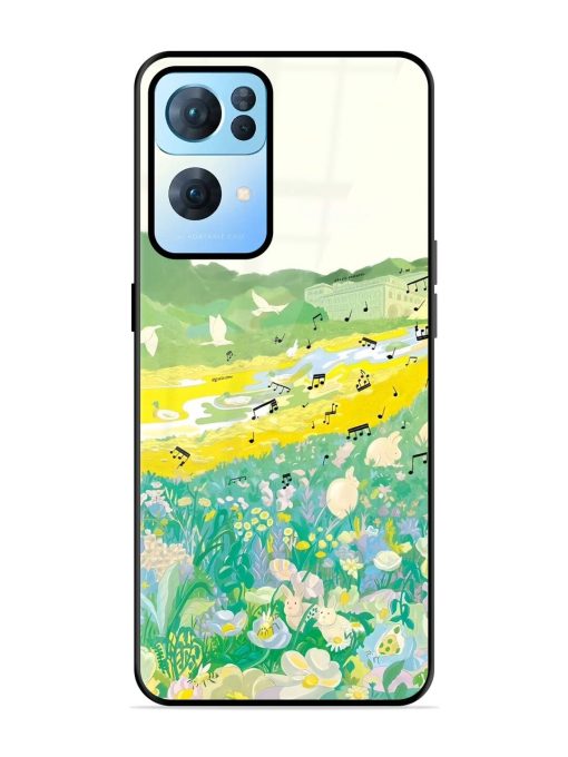 Melody In Bloom Glossy Soft Edge Case for Oppo Reno 7 Pro (5G) Chachhi