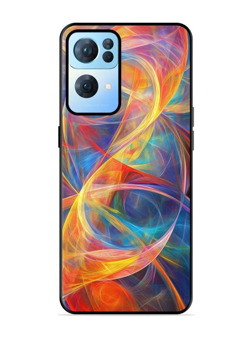 Cosmic Currents Glossy Soft Edge Case for Oppo Reno 7 Pro (5G)