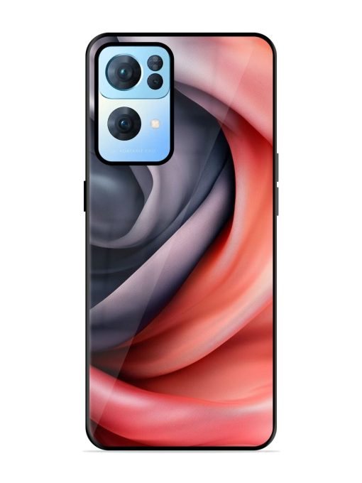 Swirling Silk Glossy Soft Edge Case for Oppo Reno 7 Pro (5G) Chachhi