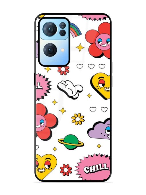 Whimsical Wonderland Glossy Soft Edge Case for Oppo Reno 7 Pro (5G) Chachhi