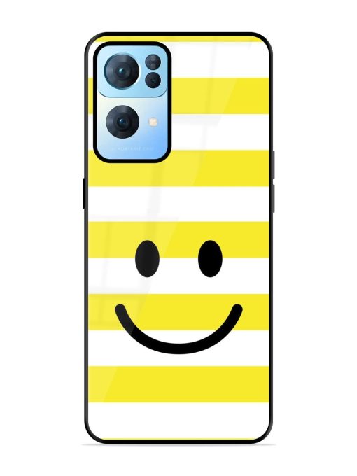 Smiling Stripes Glossy Soft Edge Case for Oppo Reno 7 Pro (5G) Chachhi