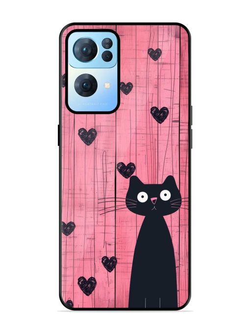 Feline Valentine'S Day Glossy Soft Edge Case for Oppo Reno 7 Pro (5G)