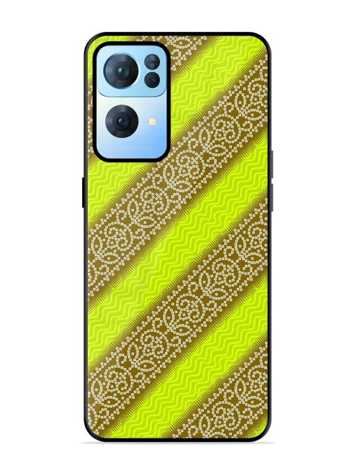 Golden Bandana Bliss Glossy Soft Edge Case for Oppo Reno 7 Pro (5G) Chachhi