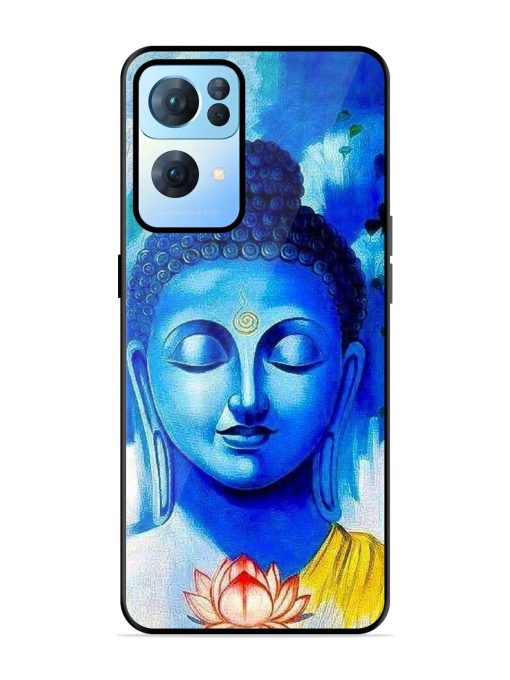 Serene Buddha With Lotus Glossy Soft Edge Case for Oppo Reno 7 Pro (5G) Chachhi