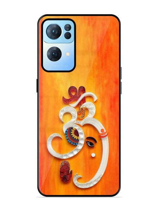 Ganesha In Quilling Art Glossy Soft Edge Case for Oppo Reno 7 Pro (5G) Chachhi