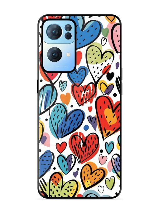 Heartfelt Harmony Glossy Soft Edge Case for Oppo Reno 7 Pro (5G) Chachhi