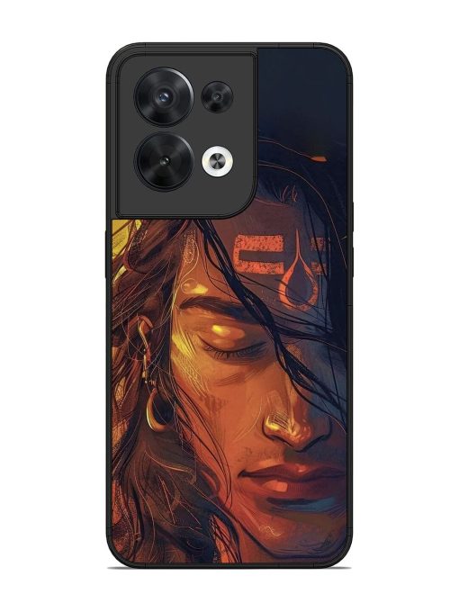 Tranquil Shiva Glossy Soft Edge Case for Oppo Reno 8 (5G) Chachhi