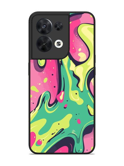 Gooey Grooves Glossy Soft Edge Case for Oppo Reno 8 (5G) Chachhi