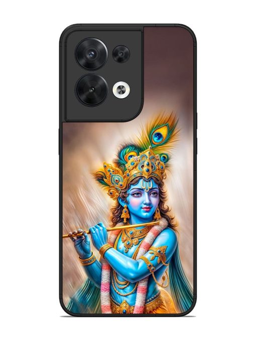 Divine Krishna Glossy Soft Edge Case for Oppo Reno 8 (5G) Chachhi