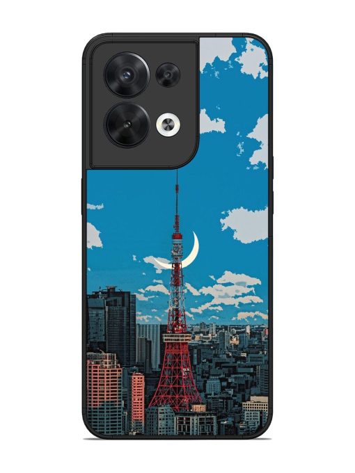 Tokyo Twilight Glossy Soft Edge Case for Oppo Reno 8 (5G) Chachhi