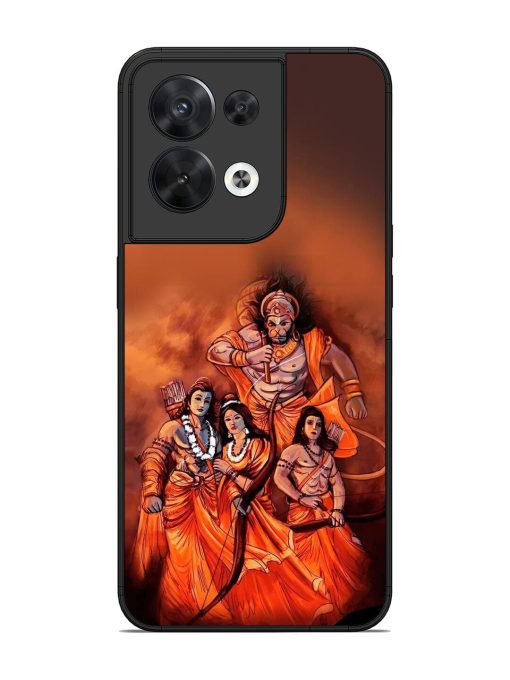 Sita Ram Glossy Soft Edge Case for Oppo Reno 8 (5G) Chachhi