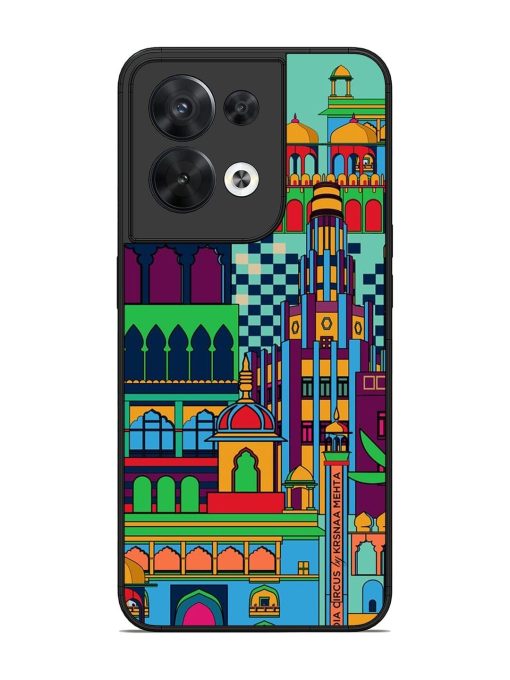 Indian Tapestry Glossy Soft Edge Case for Oppo Reno 8 (5G) Chachhi