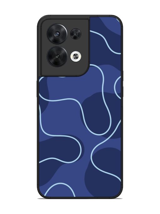 Midnight Maze Glossy Soft Edge Case for Oppo Reno 8 (5G) Chachhi