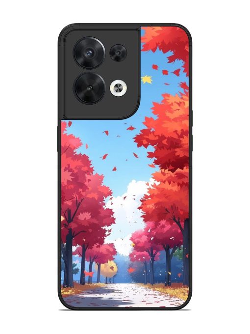 Autumn'S Embrace Glossy Soft Edge Case for Oppo Reno 8 (5G) Chachhi