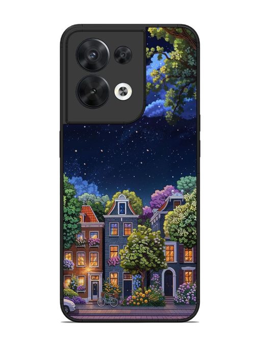 Moonlit Streets Glossy Soft Edge Case for Oppo Reno 8 (5G) Chachhi