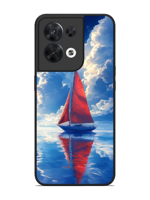 Crimson Sails Glossy Soft Edge Case for Oppo Reno 8 (5G) Chachhi