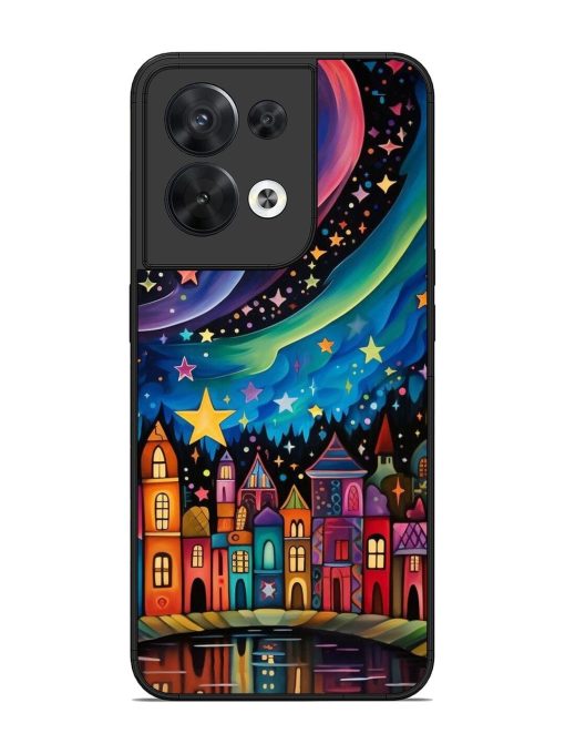 Starlit Village Glossy Soft Edge Case for Oppo Reno 8 (5G)