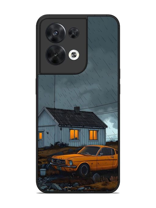 Rainy Day Retreat Glossy Soft Edge Case for Oppo Reno 8 (5G) Chachhi