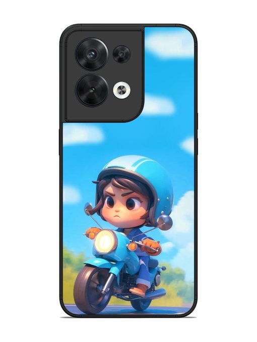 Little Rider Glossy Soft Edge Case for Oppo Reno 8 (5G)