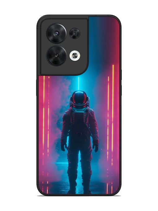 Neon Astronaut Glossy Soft Edge Case for Oppo Reno 8 (5G) Chachhi