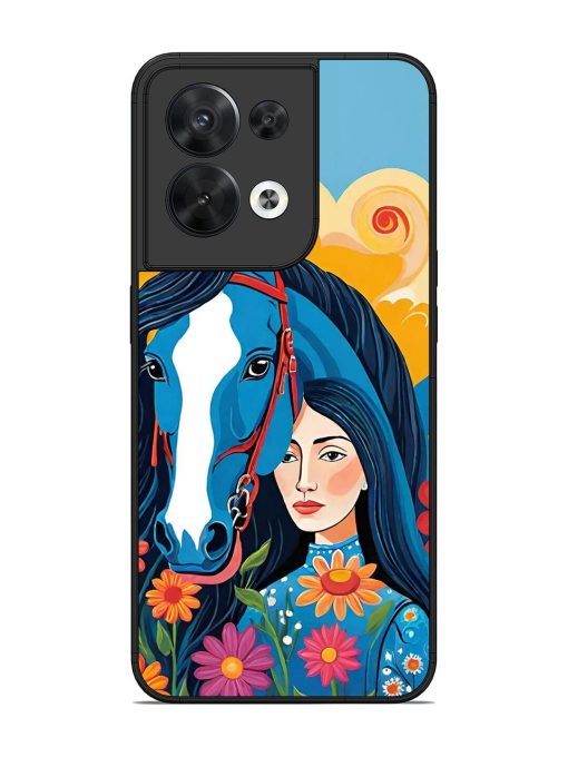 Equine Enchantment Glossy Soft Edge Case for Oppo Reno 8 (5G) Chachhi