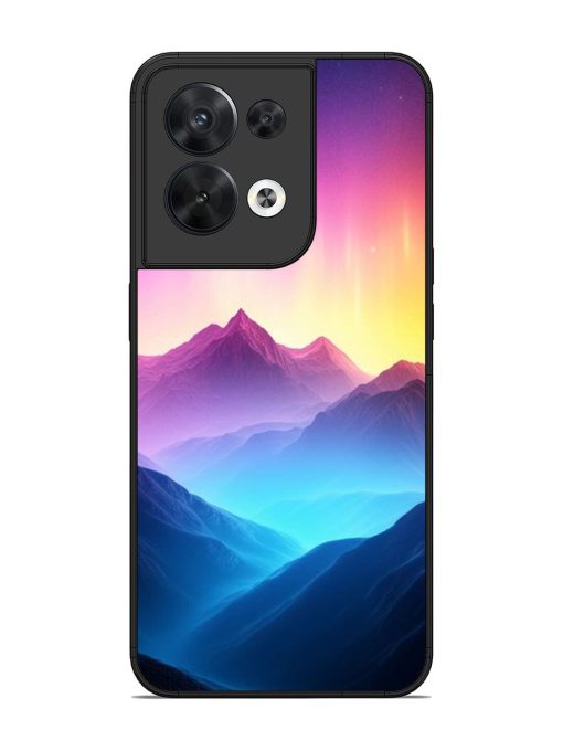 Cosmic Mountains Glossy Soft Edge Case for Oppo Reno 8 (5G) Chachhi