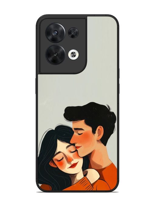 Craft Couples Glossy Soft Edge Case for Oppo Reno 8 (5G) Chachhi