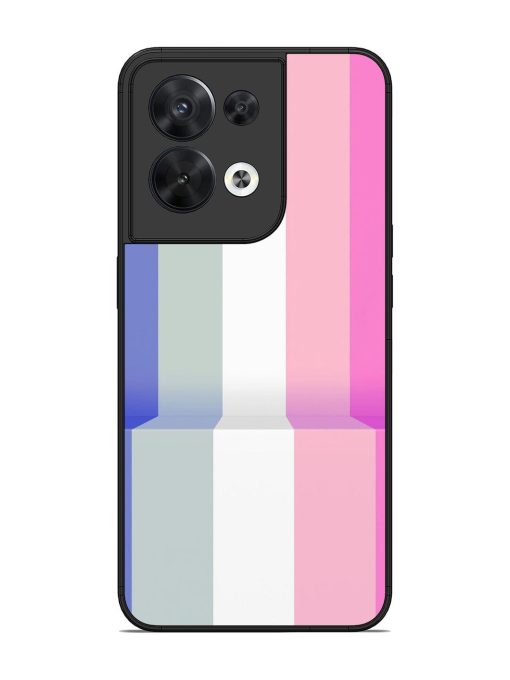 Pastel Palette Glossy Soft Edge Case for Oppo Reno 8 (5G) Chachhi