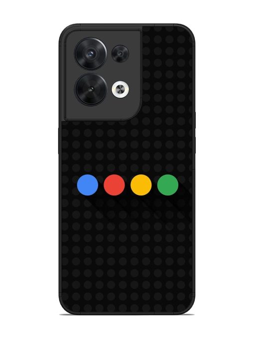 Google Dots Glossy Soft Edge Case for Oppo Reno 8 (5G)