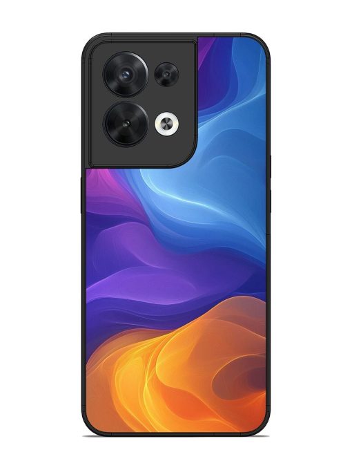 Cosmic Currents Glossy Soft Edge Case for Oppo Reno 8 (5G) Chachhi