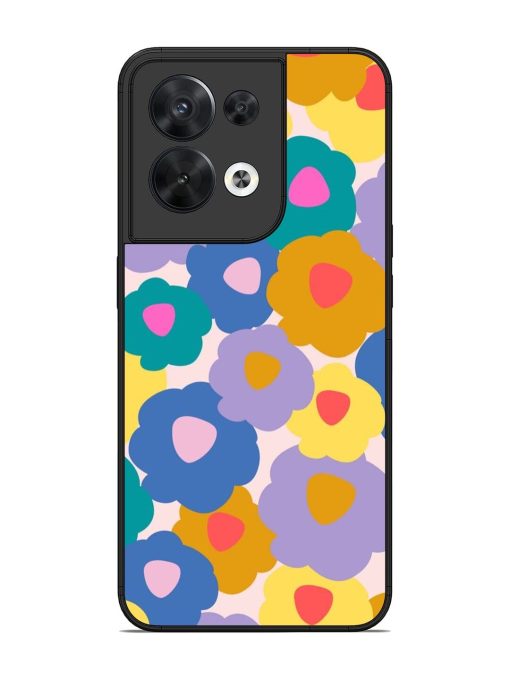 Flower Power Glossy Soft Edge Case for Oppo Reno 8 (5G)