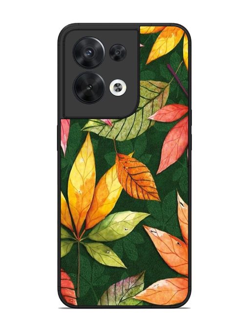 Autumn'S Embrace Glossy Soft Edge Case for Oppo Reno 8 (5G) Chachhi