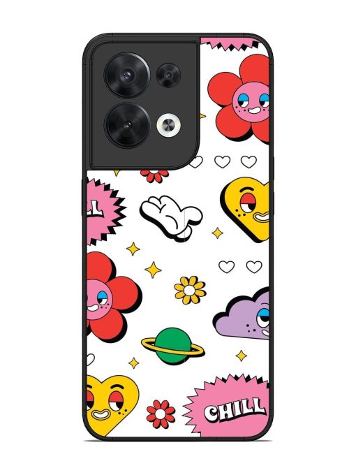 Whimsical Wonderland Glossy Soft Edge Case for Oppo Reno 8 (5G) Chachhi