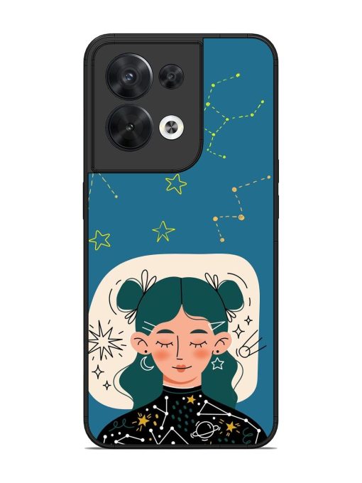 Cosmic Daydreamer Glossy Soft Edge Case for Oppo Reno 8 (5G) Chachhi