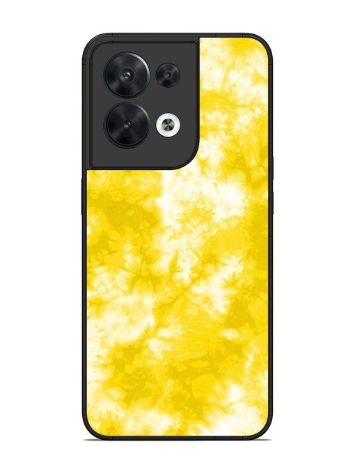 Golden Tie-Dye Twirl Glossy Soft Edge Case for Oppo Reno 8 (5G) Chachhi