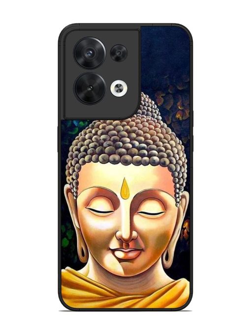 Buddha Face Glossy Soft Edge Case for Oppo Reno 8 (5G) Chachhi