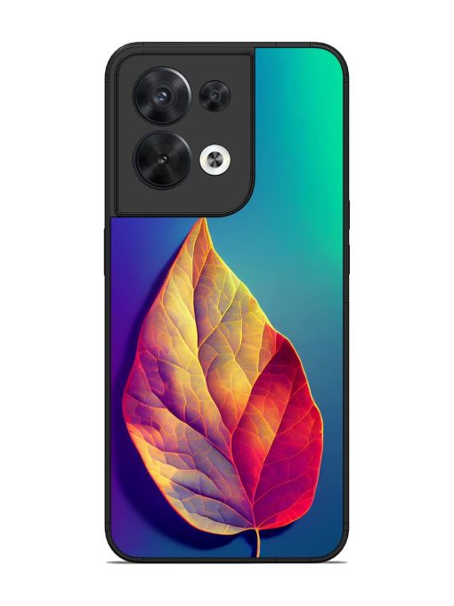 Autumn'S Embrace Glossy Soft Edge Case for Oppo Reno 8 (5G) Chachhi