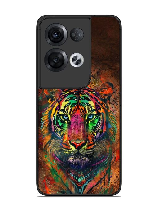 Cosmic Tiger Glossy Soft Edge Case for Oppo Reno 8 Pro (5G) Chachhi