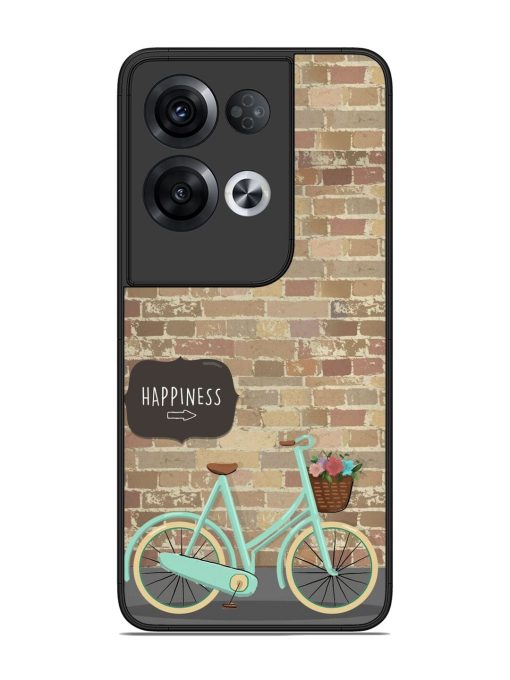 Pedaling Towards Happiness Glossy Soft Edge Case for Oppo Reno 8 Pro (5G) Chachhi