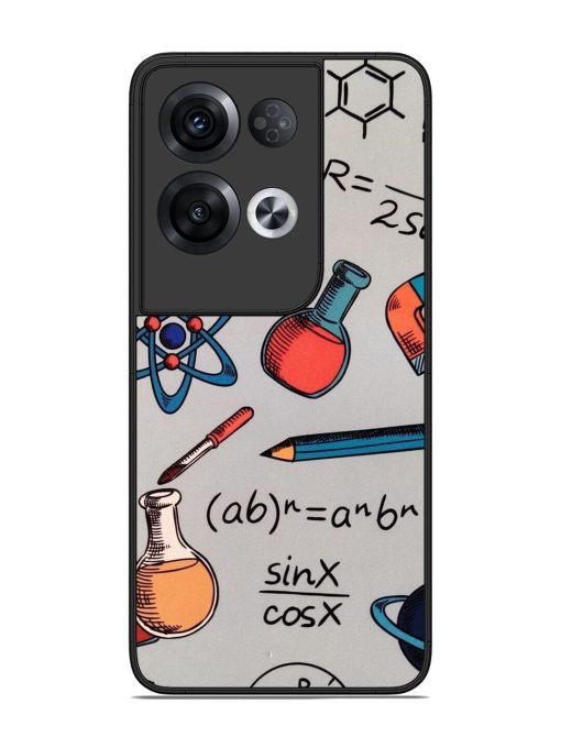 Science Doodle Glossy Soft Edge Case for Oppo Reno 8 Pro (5G) Chachhi