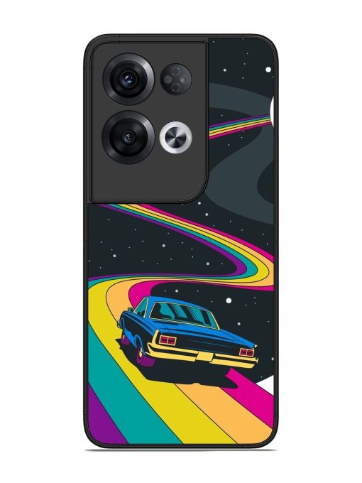 Rainbow Road Glossy Soft Edge Case for Oppo Reno 8 Pro (5G) Chachhi