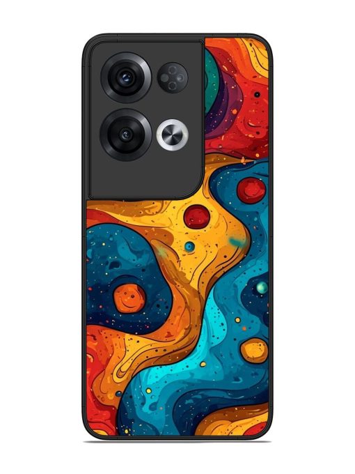 Cosmic Swirl Glossy Soft Edge Case for Oppo Reno 8 Pro (5G) Chachhi