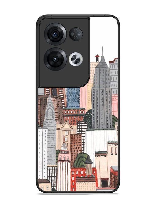 Cityscape Dreams Glossy Soft Edge Case for Oppo Reno 8 Pro (5G) Chachhi