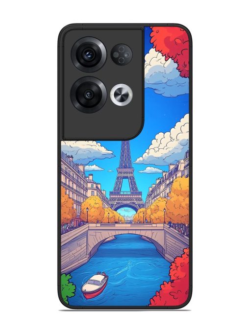 Parisian Panorama Glossy Soft Edge Case for Oppo Reno 8 Pro (5G) Chachhi