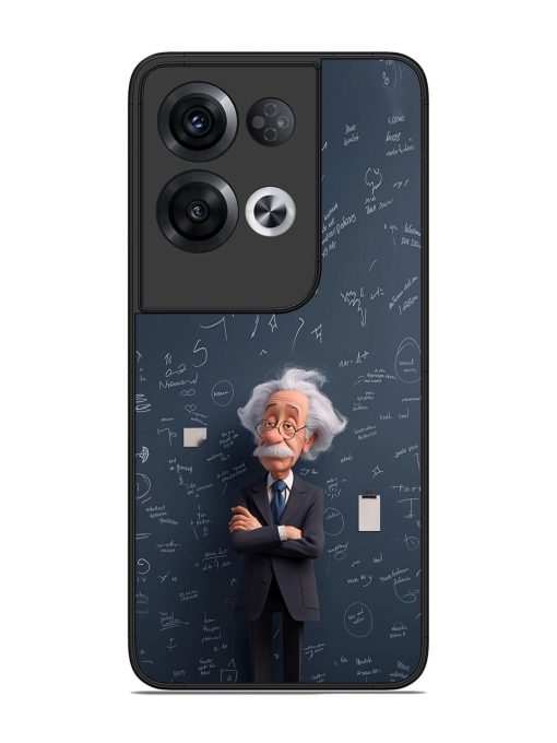 Albert Einstein Glossy Soft Edge Case for Oppo Reno 8 Pro (5G)