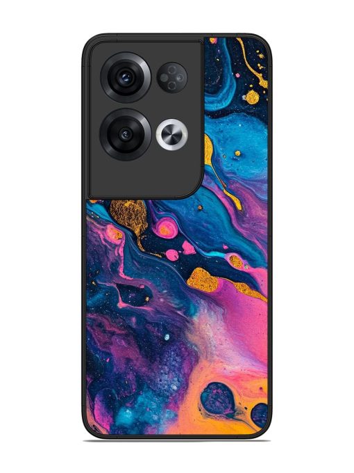 Cosmic Swirl Glossy Soft Edge Case for Oppo Reno 8 Pro (5G) Chachhi