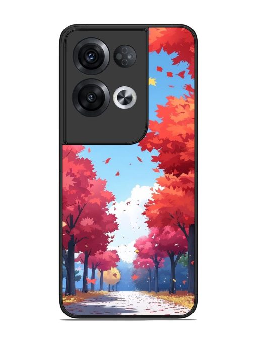 Autumn'S Embrace Glossy Soft Edge Case for Oppo Reno 8 Pro (5G) Chachhi