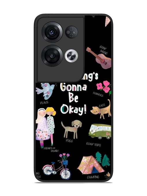 Everything'S Gonna Be Okay Glossy Soft Edge Case for Oppo Reno 8 Pro (5G) Chachhi