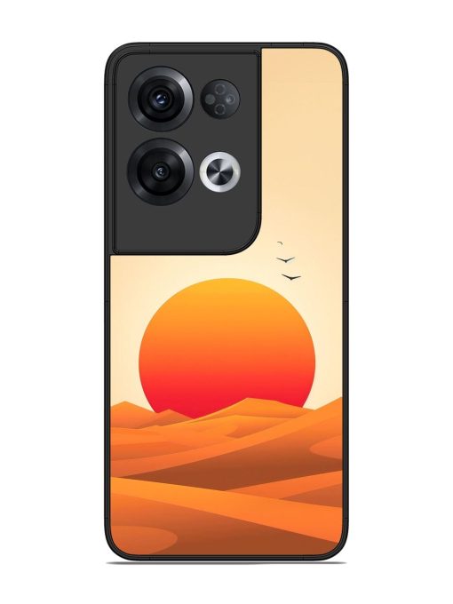 Desert Sunset Glossy Soft Edge Case for Oppo Reno 8 Pro (5G)