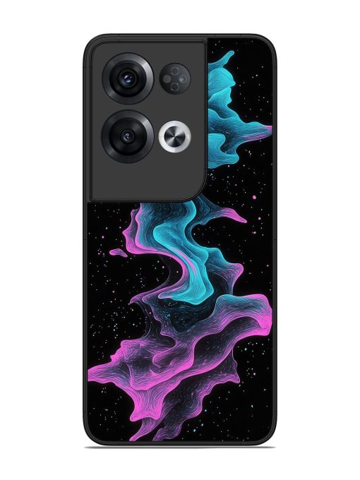 Cosmic Currents Glossy Soft Edge Case for Oppo Reno 8 Pro (5G) Chachhi